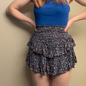 Francesca’s Red, White, and Blue floral skort
